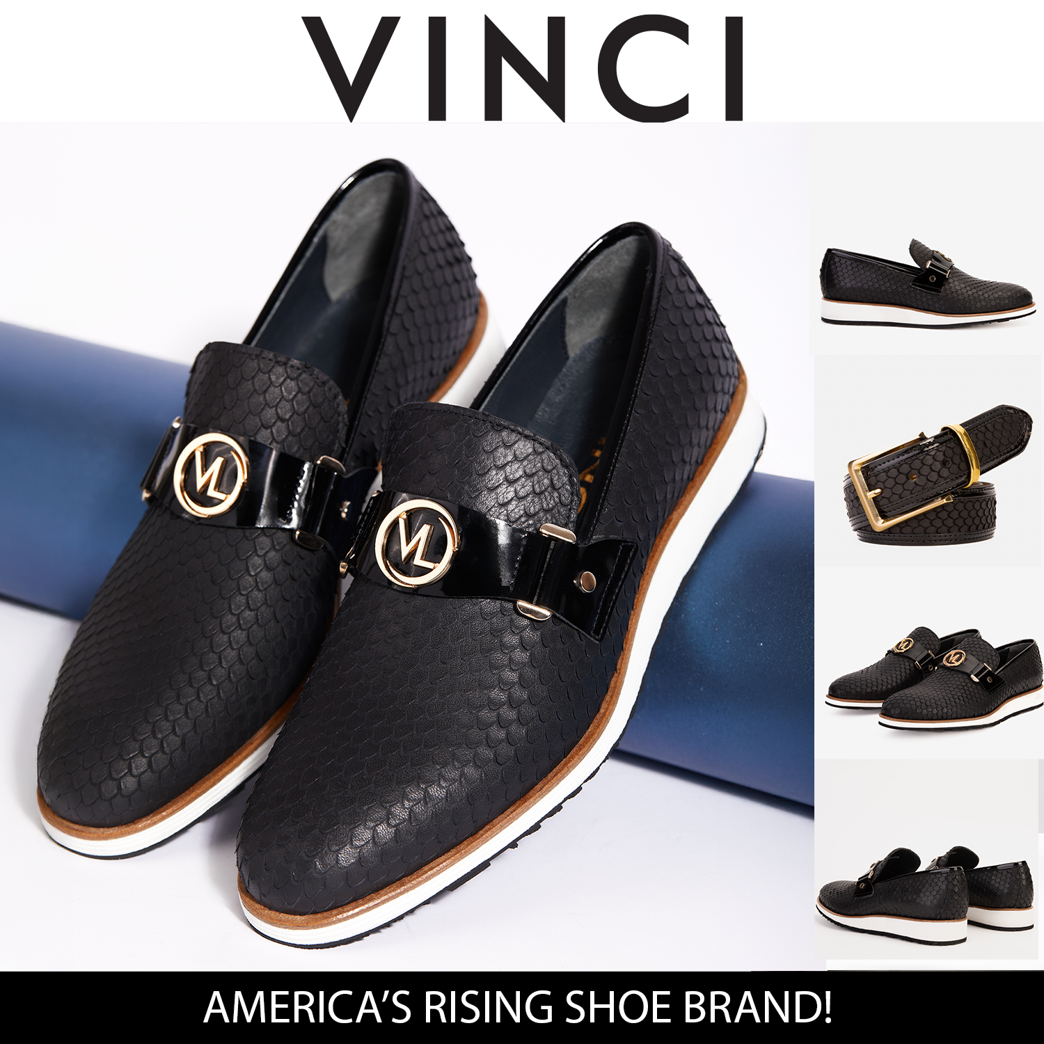 The Legacy Black Leather Men Casual Loafer Shoe