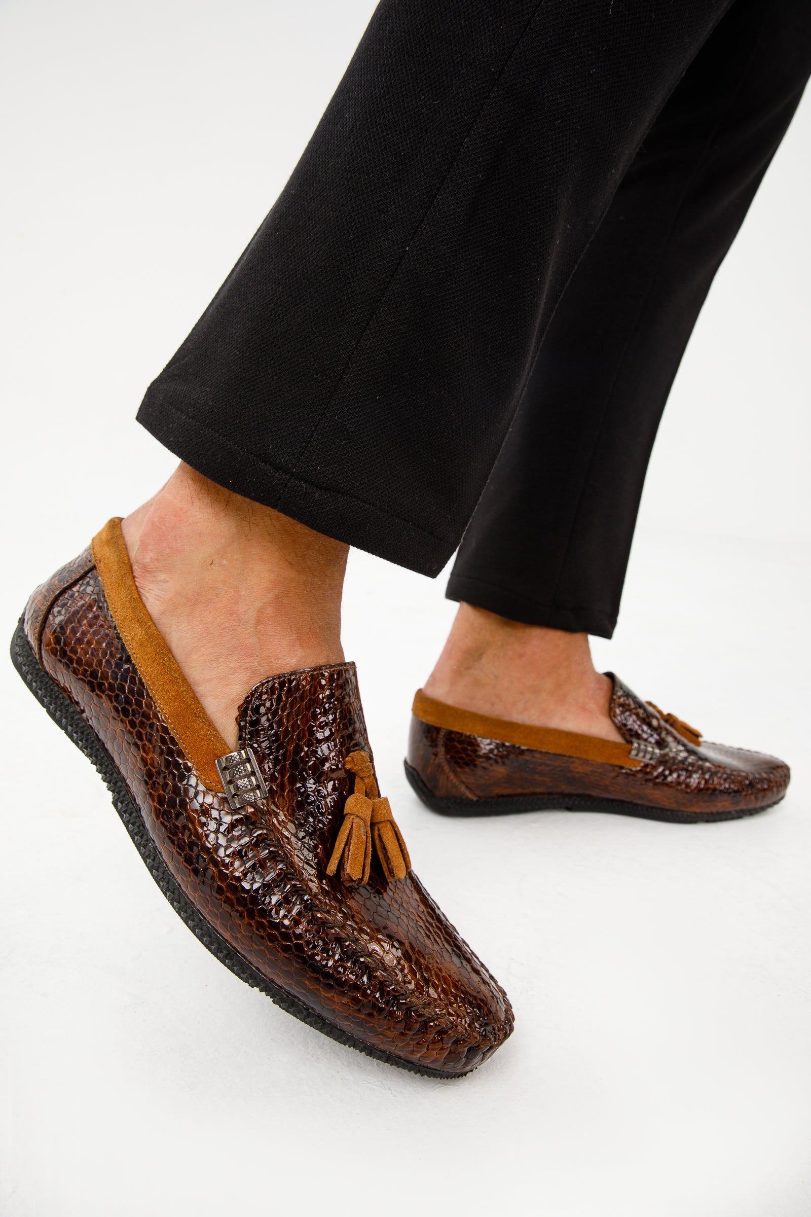 The Cordova Tan Patent Leather Tassel Loafer Men Shoe  Final Sale!