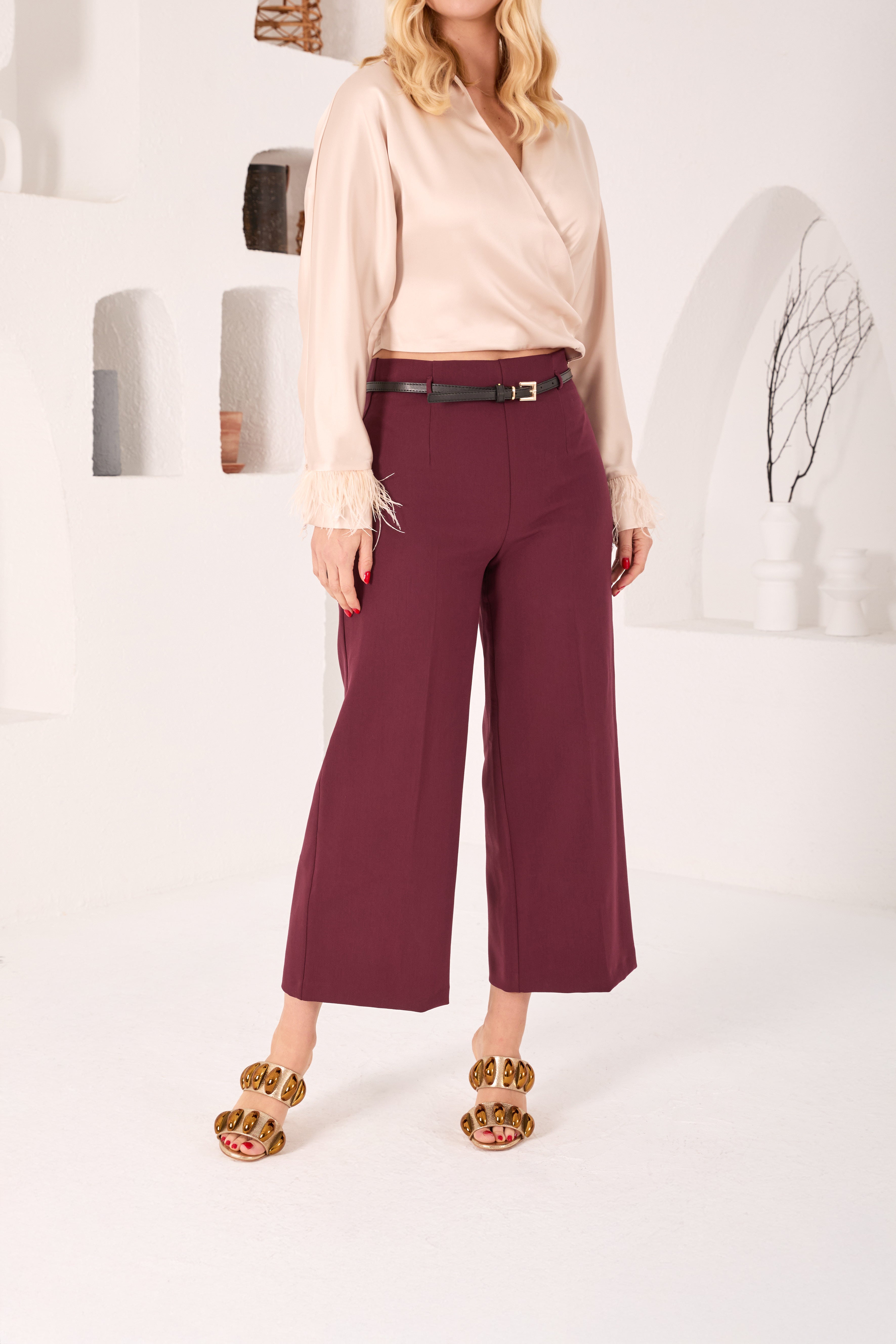 The Eclipse Gold Leather Women Sandal