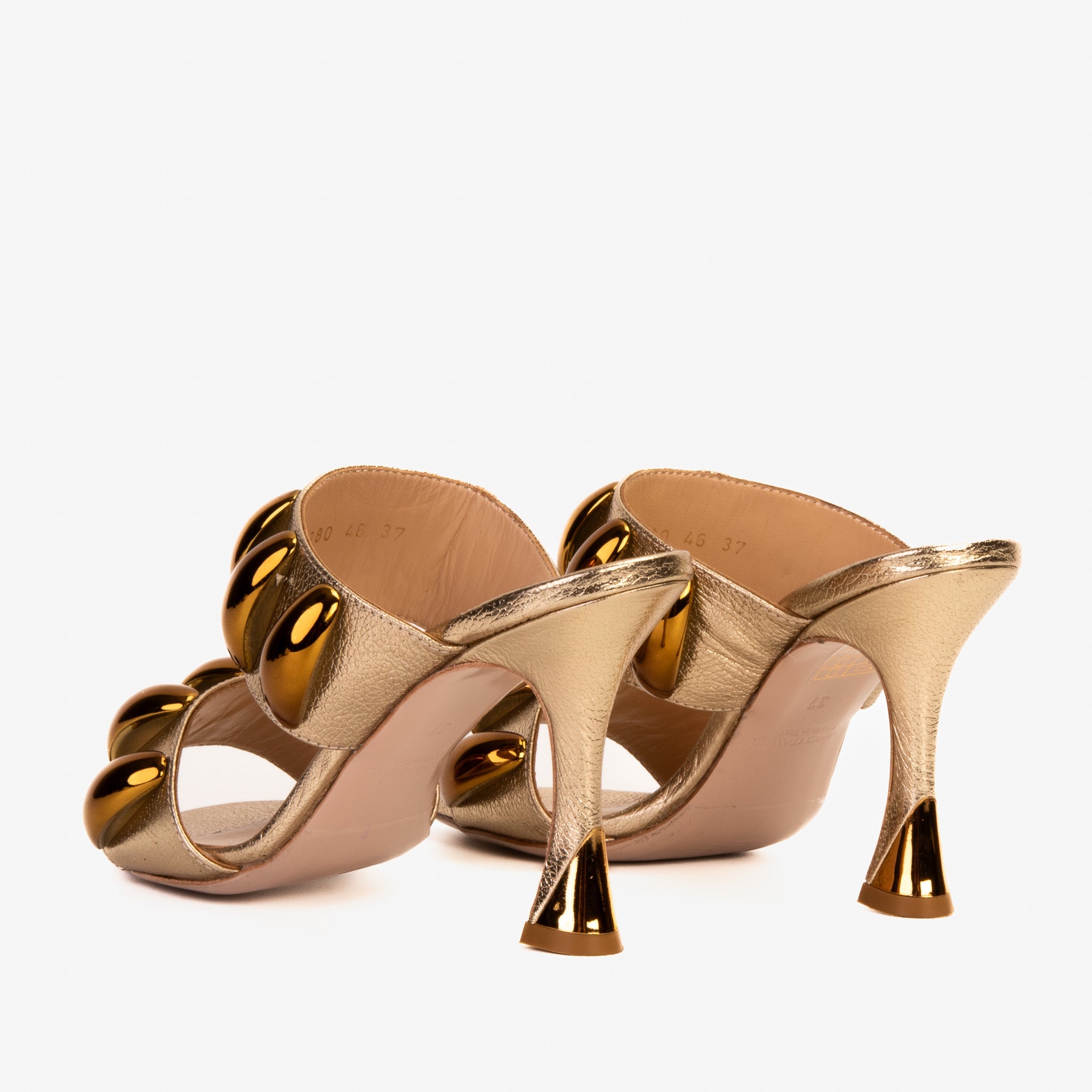 The Eclipse Gold Leather Women Sandal