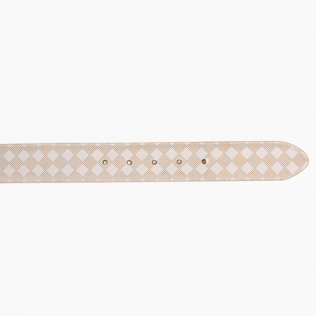 The Cenova White Calfskin Belt