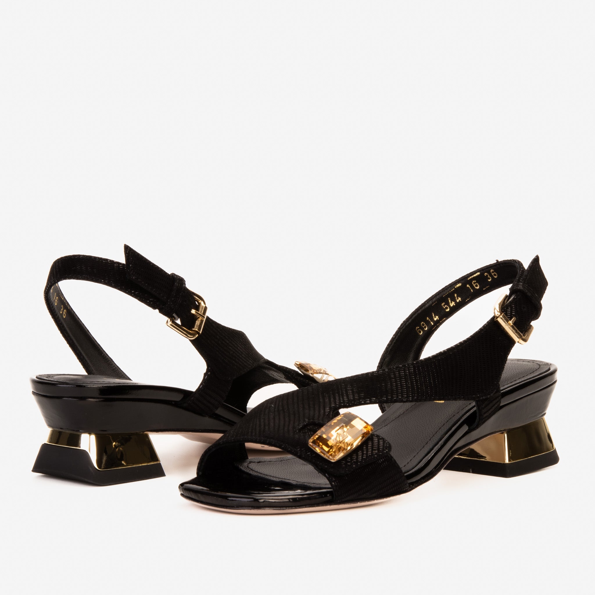 The Iconic Black Leather Women Sandal
