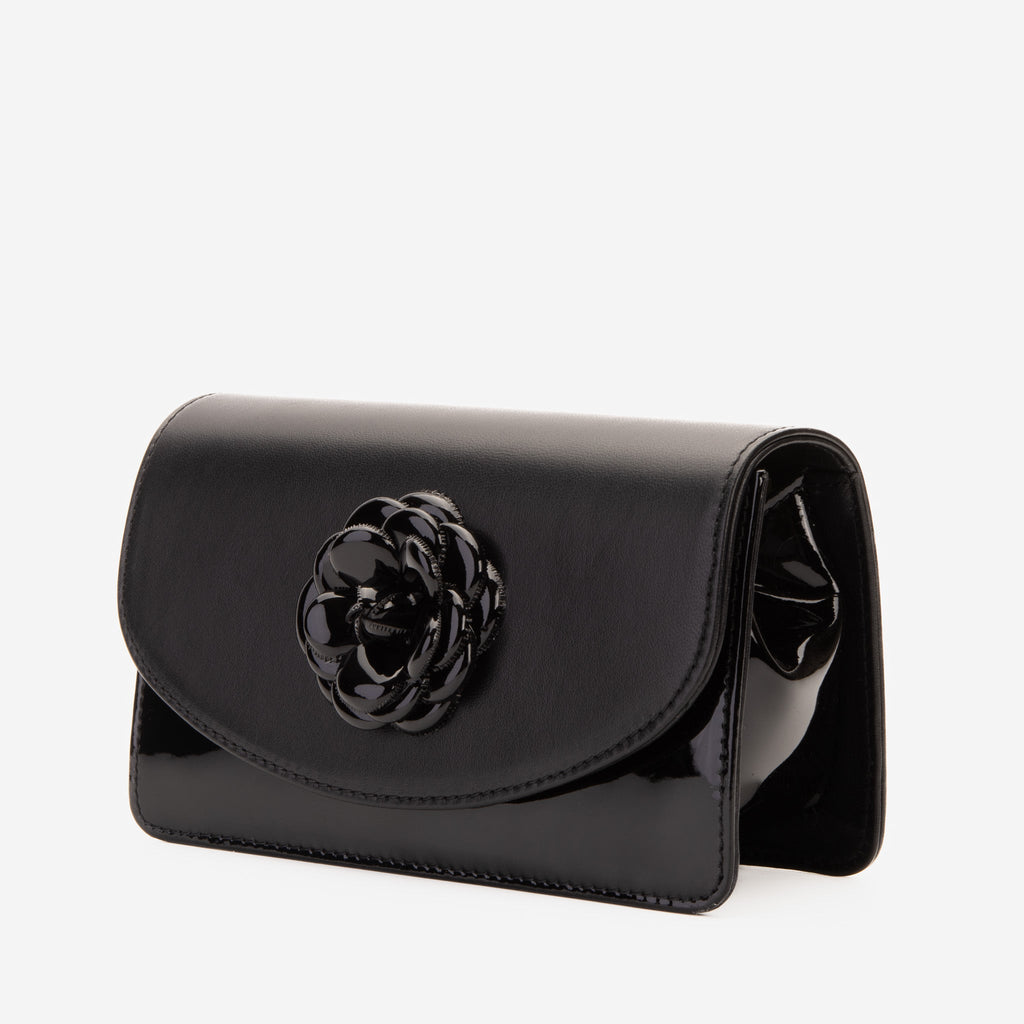 The Diva Black Leather Handbag