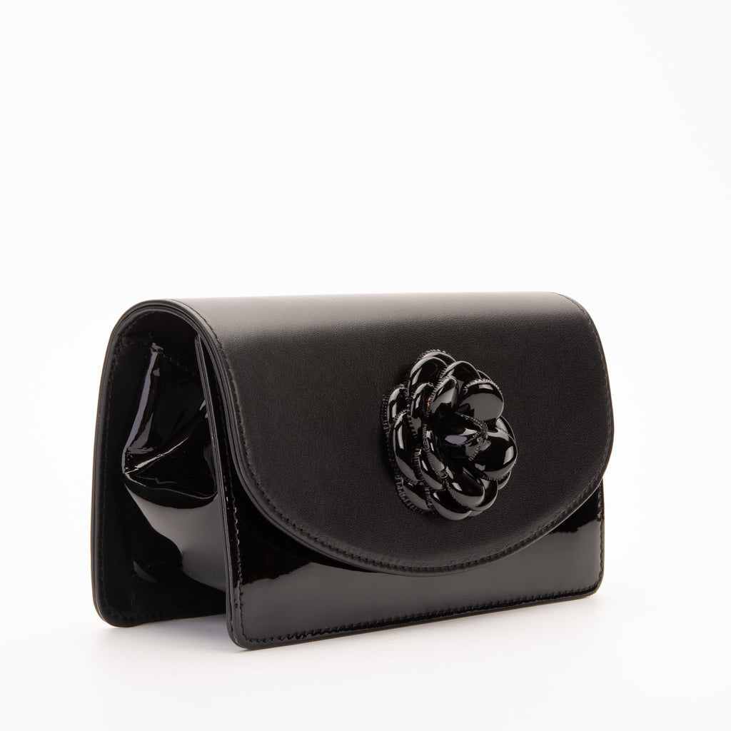 The Diva Black Leather Handbag