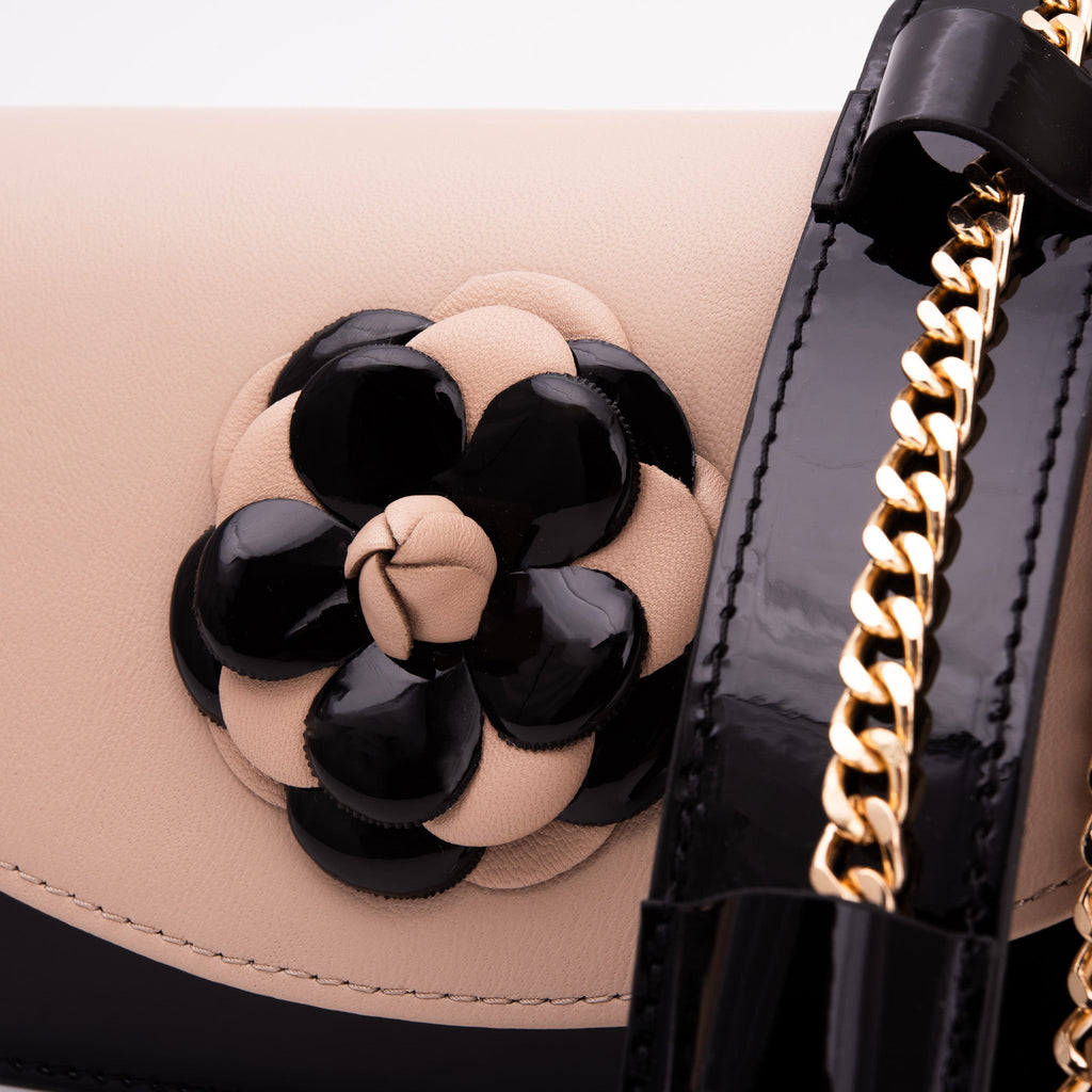 The Diva Beige Leather Handbag