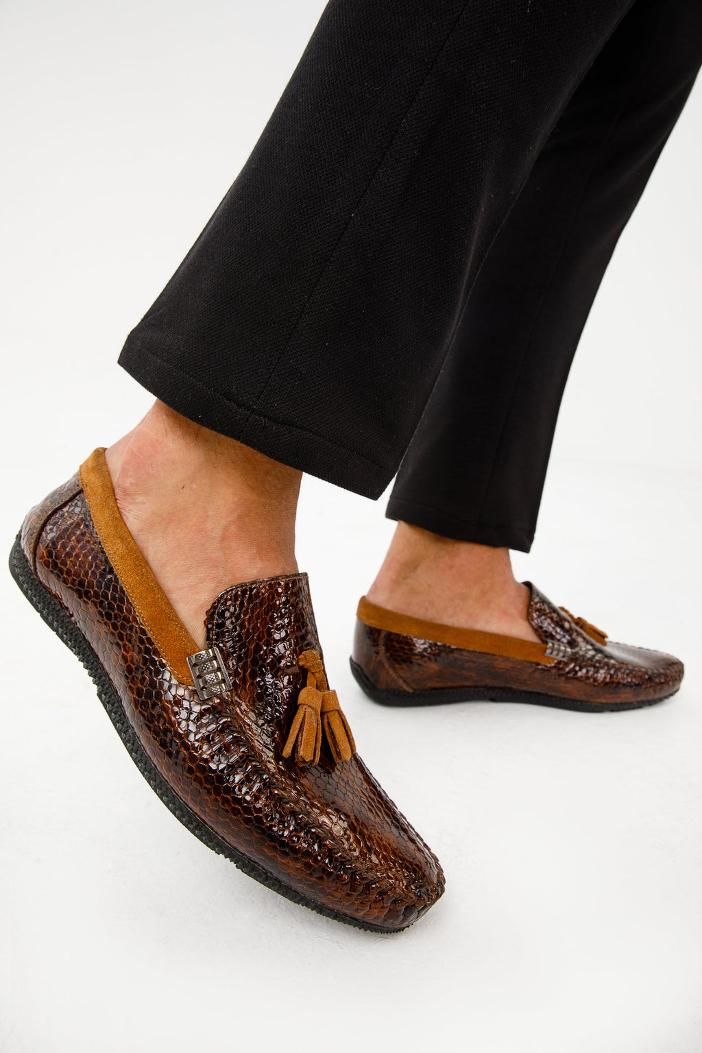 The Cordova Tan Patent Leather Tassel Loafer Men Shoe  Final Sale!