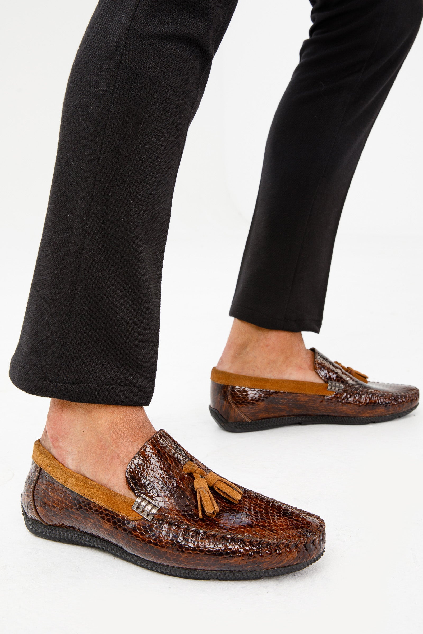 The Cordova Tan Patent Leather Tassel Loafer Men Shoe  Final Sale!