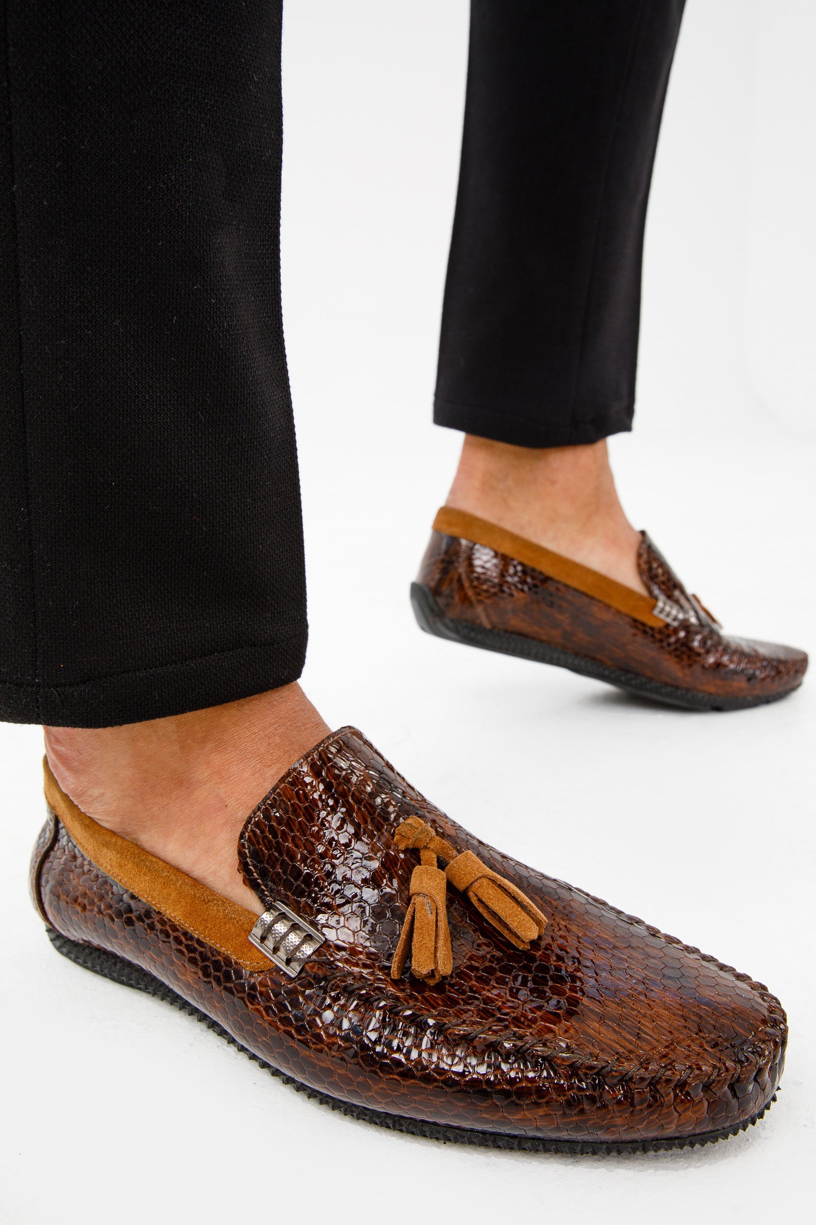 The Cordova Tan Patent Leather Tassel Loafer Men Shoe  Final Sale!